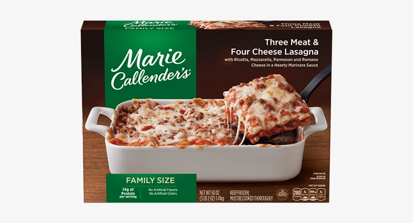 Three Meat And Four Cheese Lasagna - Marie Callender's Comfort Bakes Multi-serve Frozen, transparent png