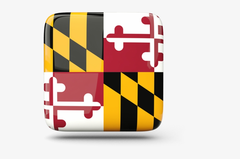 Maryland Flag Square, transparent png