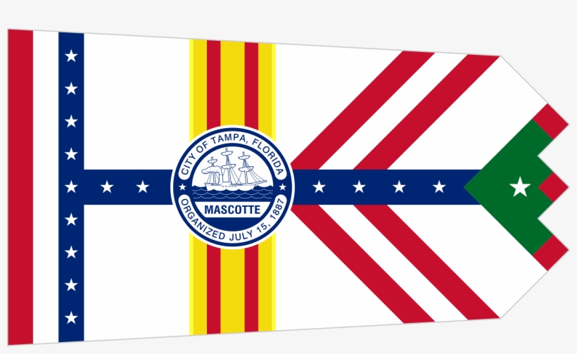 I Think The Tampa City Flag Hits The Maryland Point - Flag Of Tampa, transparent png