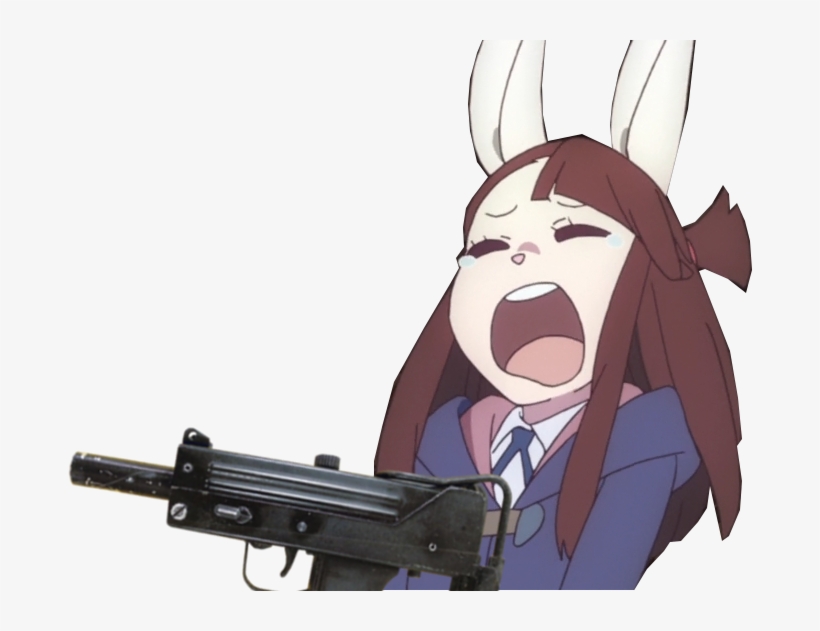 I Have Deleted Many People In The Last Week Alone - Little Witch Academia Akko Gun, transparent png