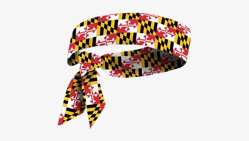 Md Flag Tie Headband - Maryland State Flag, transparent png