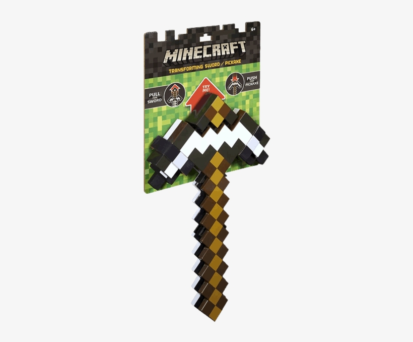 Mattel Minecraft 2-in-1 Transforming Sword, transparent png