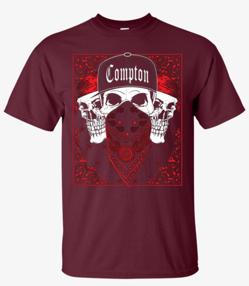 Mens Calidesign Compton Red Bandana Skull Gangster - Mens Calidesign California Blue Bandana Hoodies &, transparent png