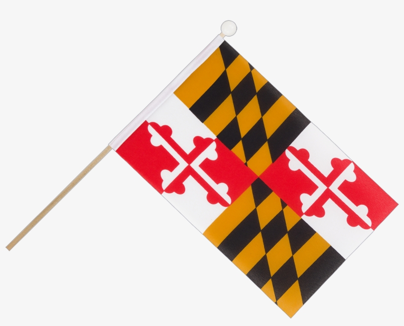 Hand Waving Flag 6x9" - Maryland Mini Flag - 6x9", transparent png