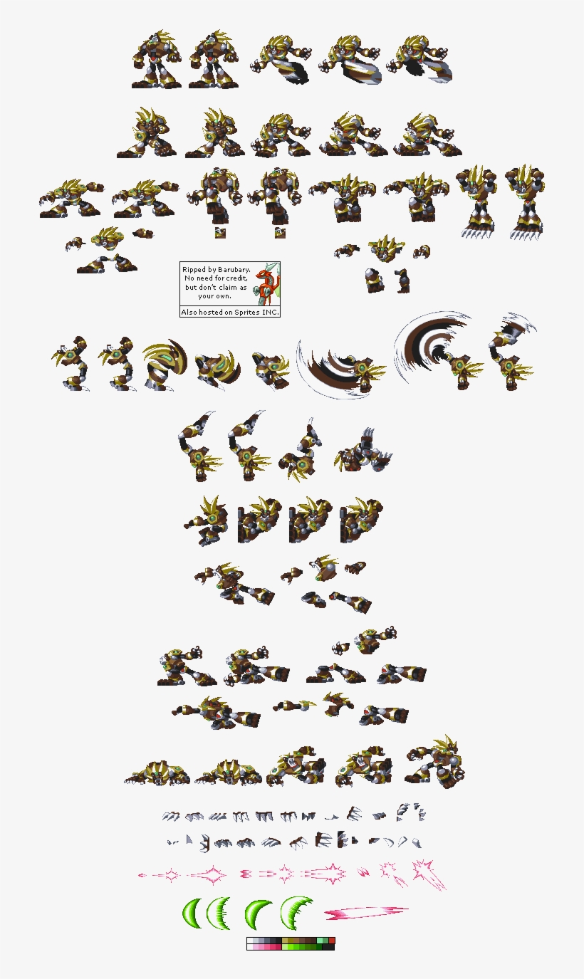Slash Beast Video Game Sprites, Pixel Characters, Mega - Megaman X4 Enemy Sprites, transparent png