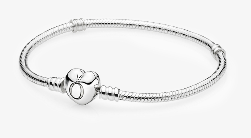 Silver Charm Bracelet With Heart Clasp - Autumn Pandora 2018 Collection, transparent png