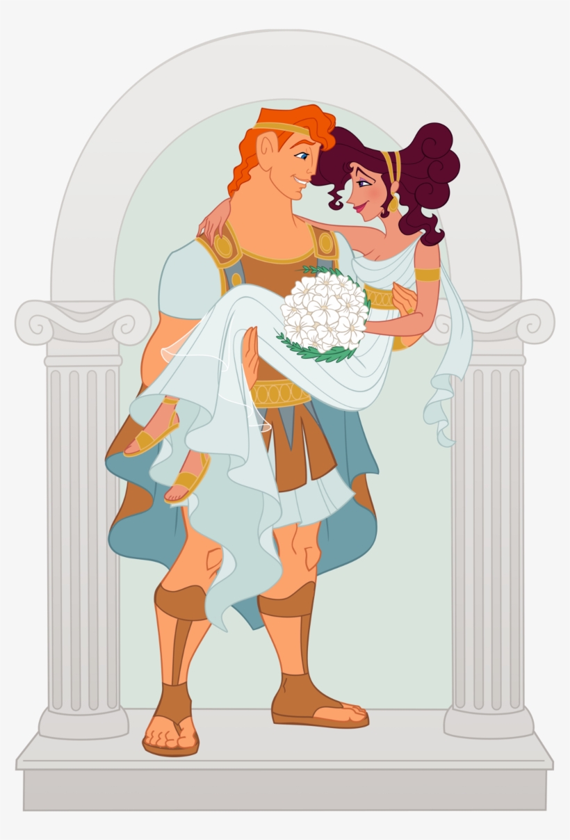 Disney Weddings Contest Hercules And Meg Married 830x1200 PNG