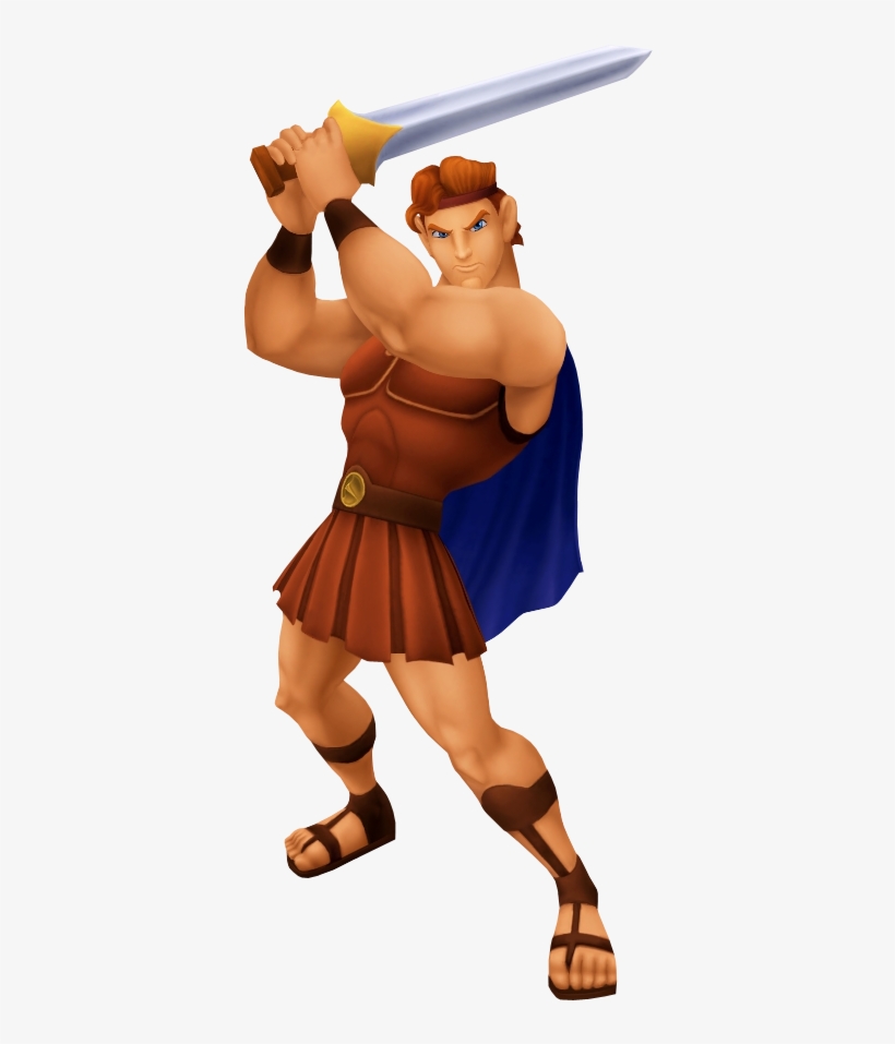 Character01 - Hercules - Hercules Kingdom Hearts Artwork, transparent png