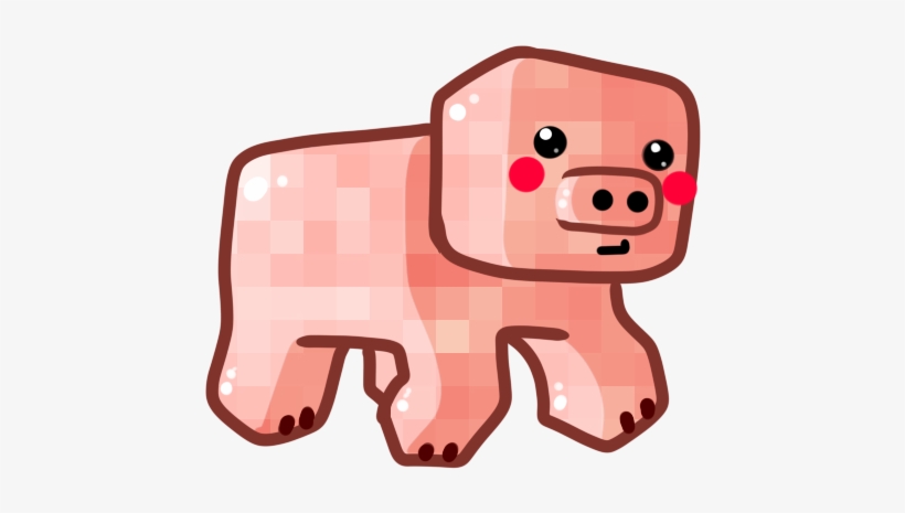 Chibi Pig By Ronindude On Deviantart - Minecraft Pig, transparent png