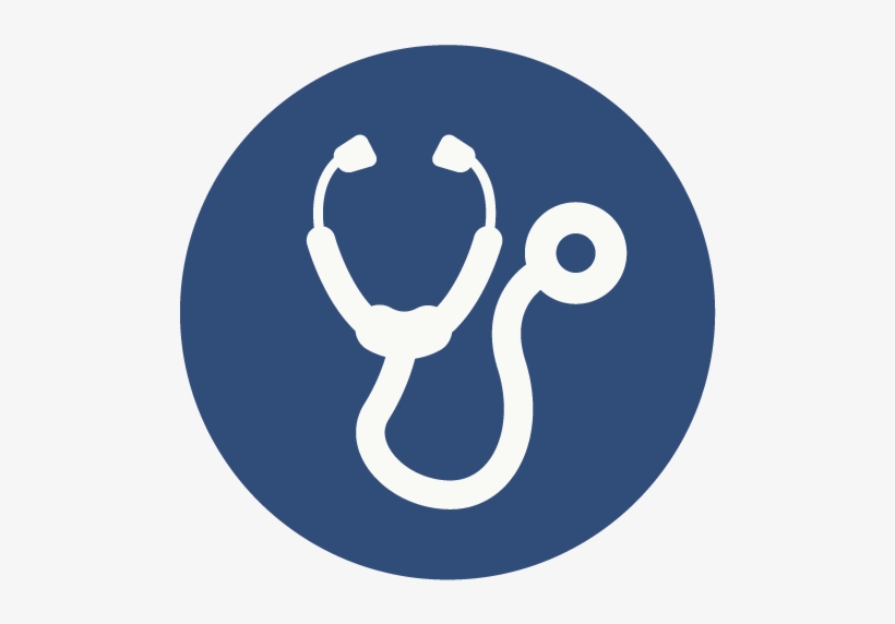 Our Practice - Stethoscope In A Circle Icon, transparent png