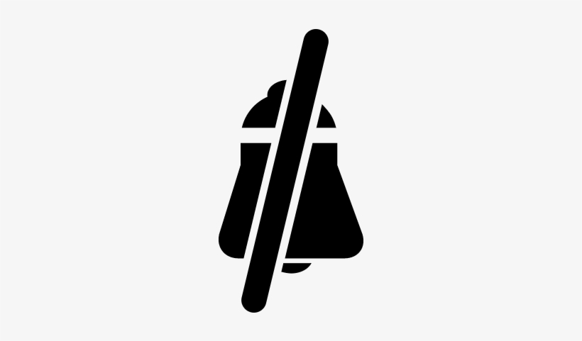 Bell With A Slash Vector - Mobile Phone, transparent png