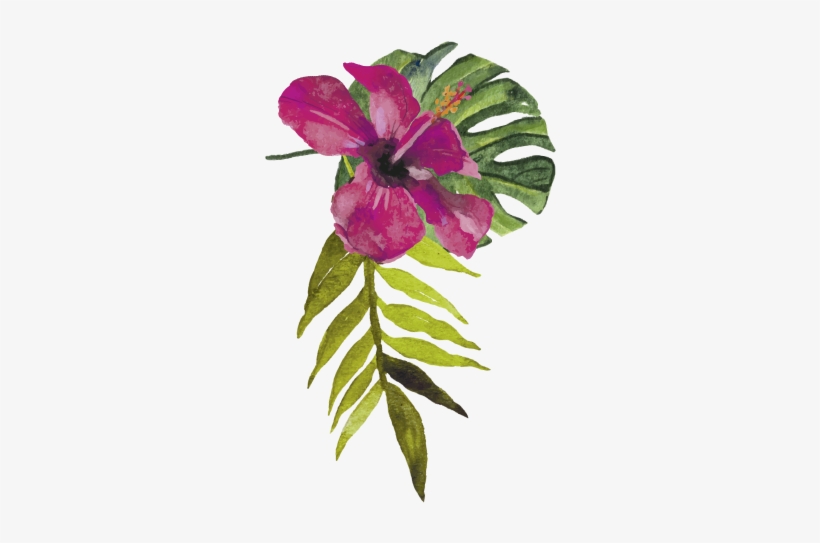 Flor - Tropisch Danke Zu Kardieren Karte, transparent png