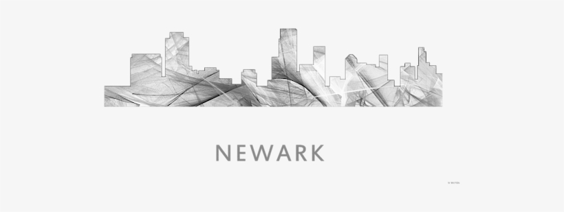 Click And Drag To Re-position The Image, If Desired - Newark Skyline Black And White, transparent png