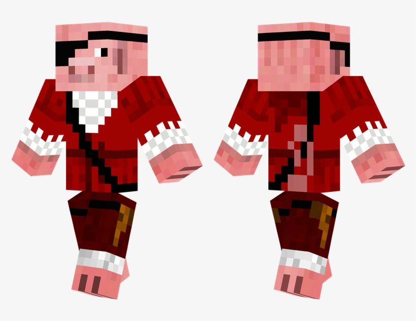 Pirate Pig - Minecraft Pig, transparent png