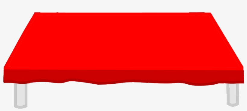Completly White Table With Red Table Cloth - Wiki, transparent png