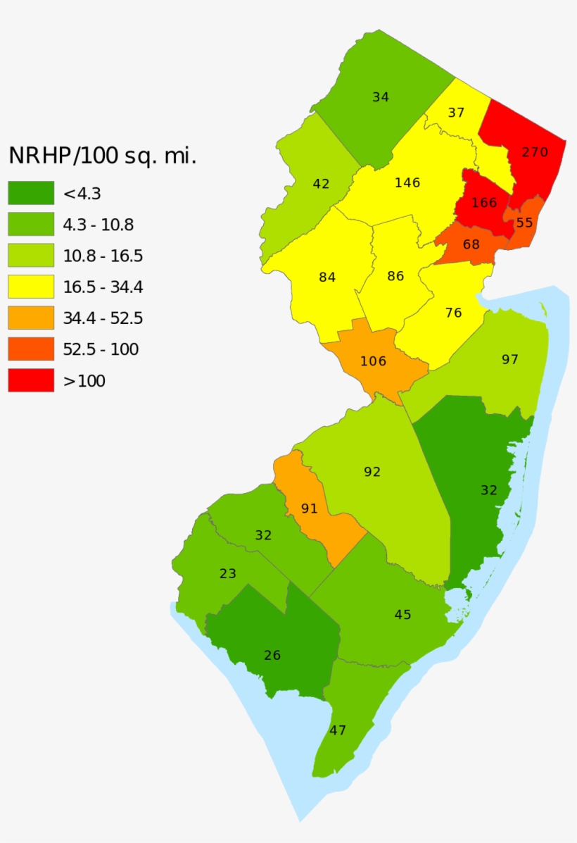 26 Popular Cape May New Jersey Map National Register - New Jersey Historical Sites On Map, transparent png