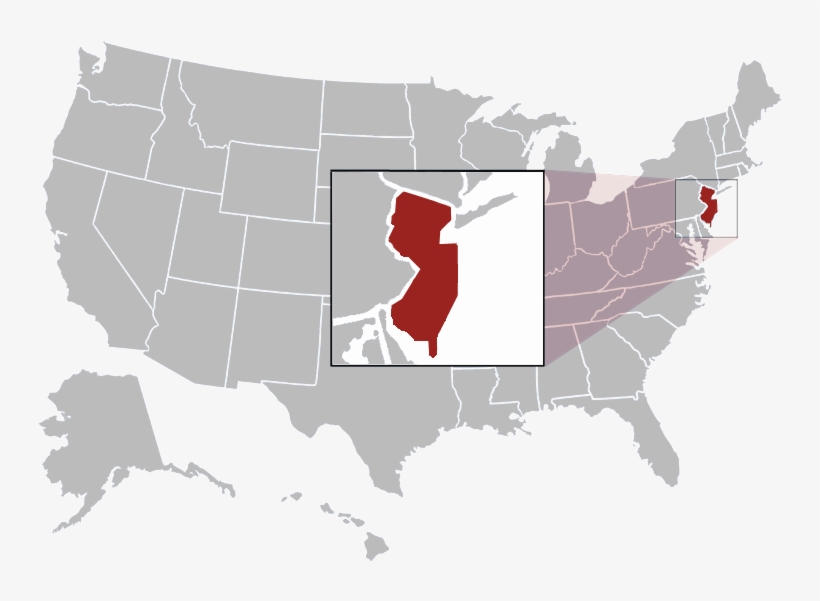 New Jersey Map Image - Map, transparent png