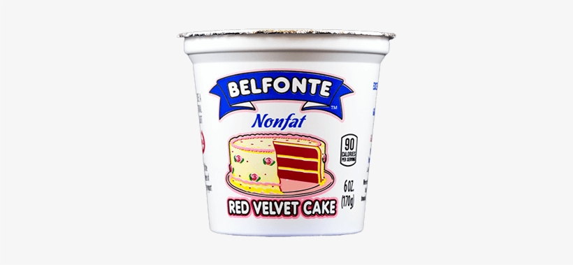 Red Velvet Cake Nonfat Yogurt - Belfonte Lite Sour Cream, 16 Oz, transparent png