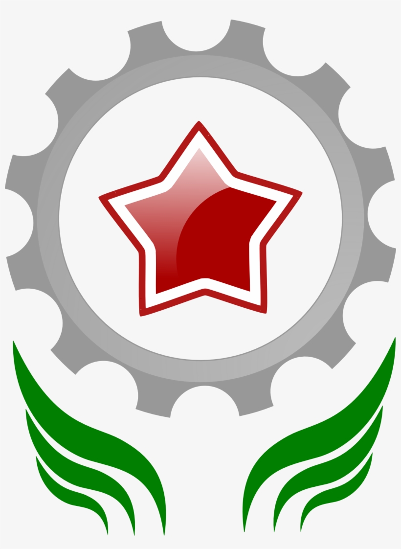 Communism Star Cogwheel Red Symbol - Vector Graphics, transparent png
