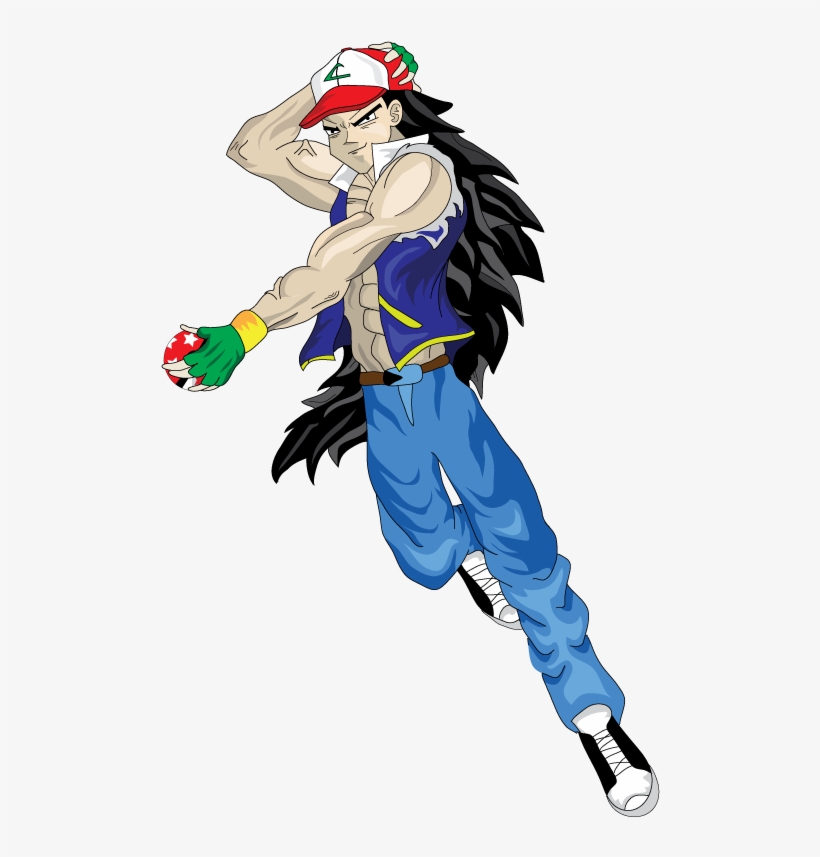 Ash Ketchum Ball Z By Mr Suavemente-d650tgn - Cartoon, transparent png