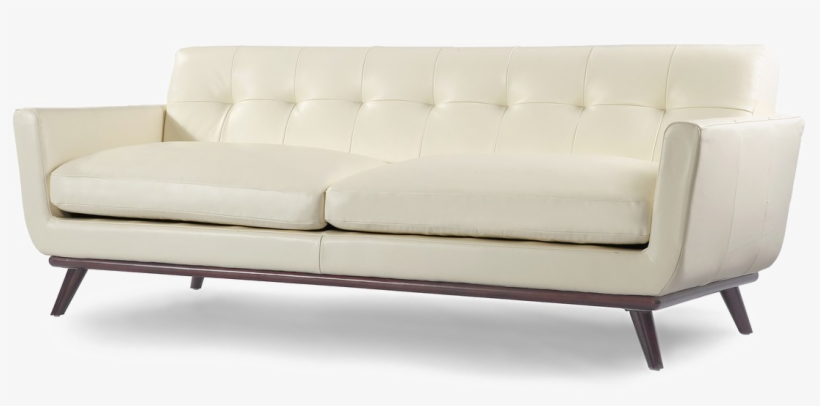 Modern Sofa Png Free Download - White Mid Century Modern Sofa, transparent png