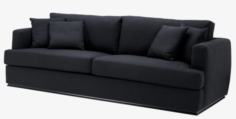 Black Sofa Png Clipart - Eichholtz Hallandale Sofa, Panama Black, transparent png