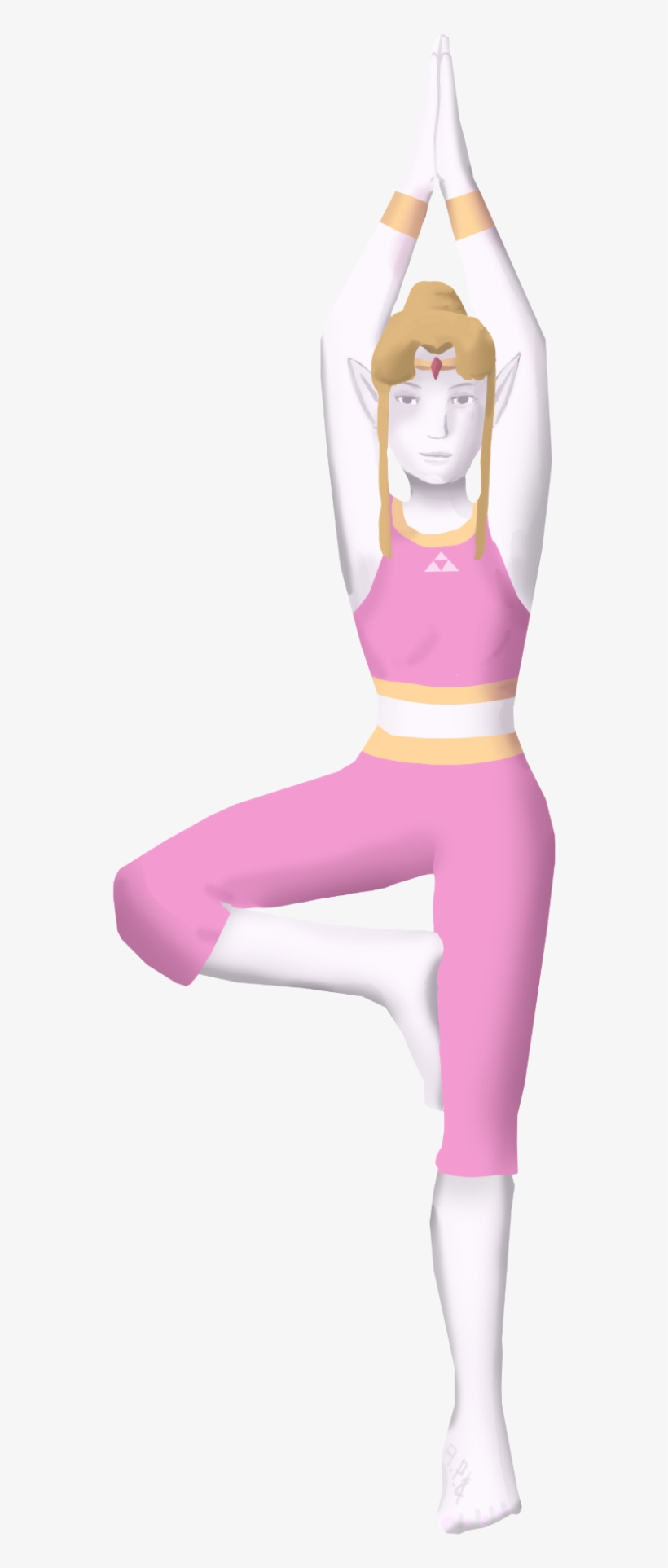 Wii Fit Zelda - Cartoon, transparent png