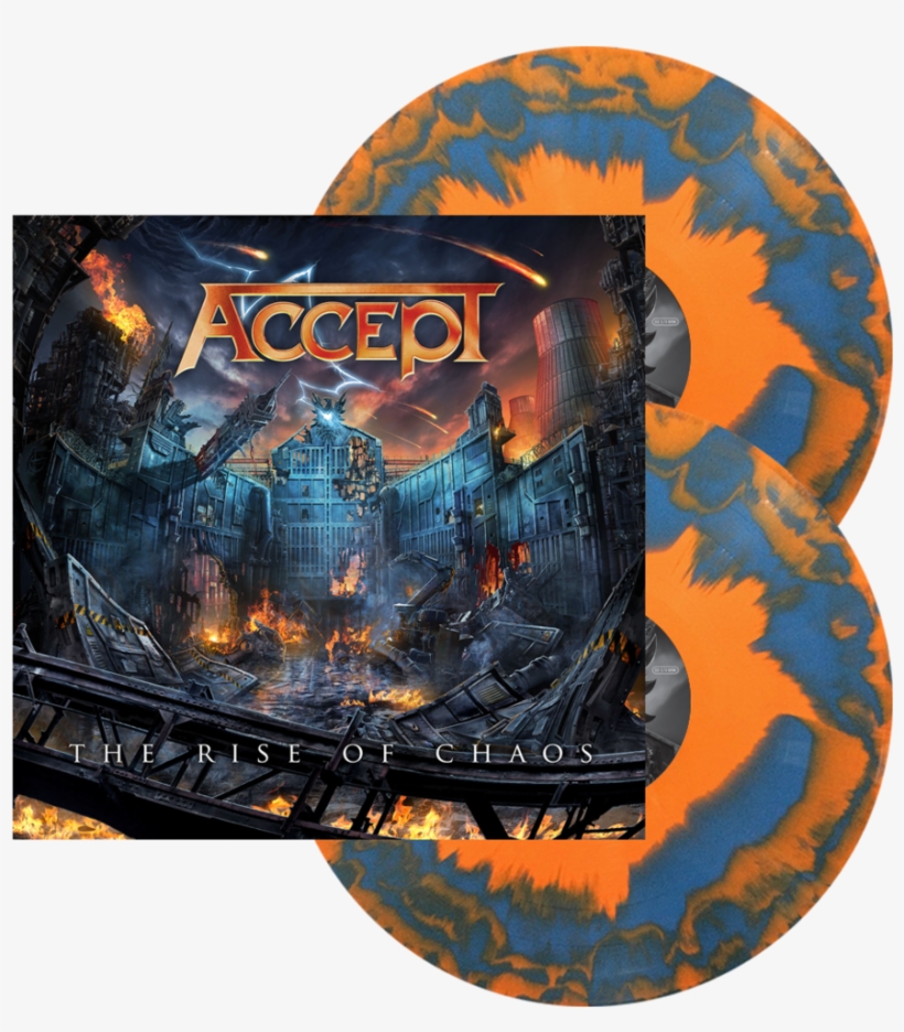 Accept The Rise Of Chaos Orange Blue Swirl Nuclear - Accept The Rise Of Chaos Vinyl, transparent png