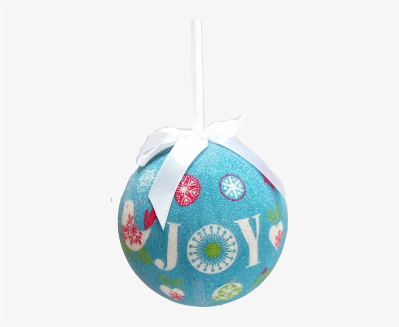 Blue Glittered Ornament With Christmas Polka Dots - Christmas Day, transparent png