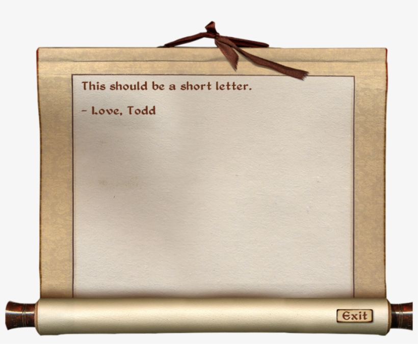 Test Todd Letter - Oblivion Knights Of The Nine, transparent png