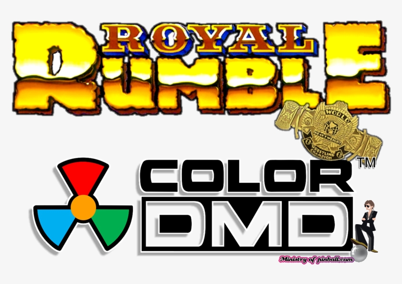 Wwf Royal Rumble Colordmd - Metallica Pinball Logo, transparent png
