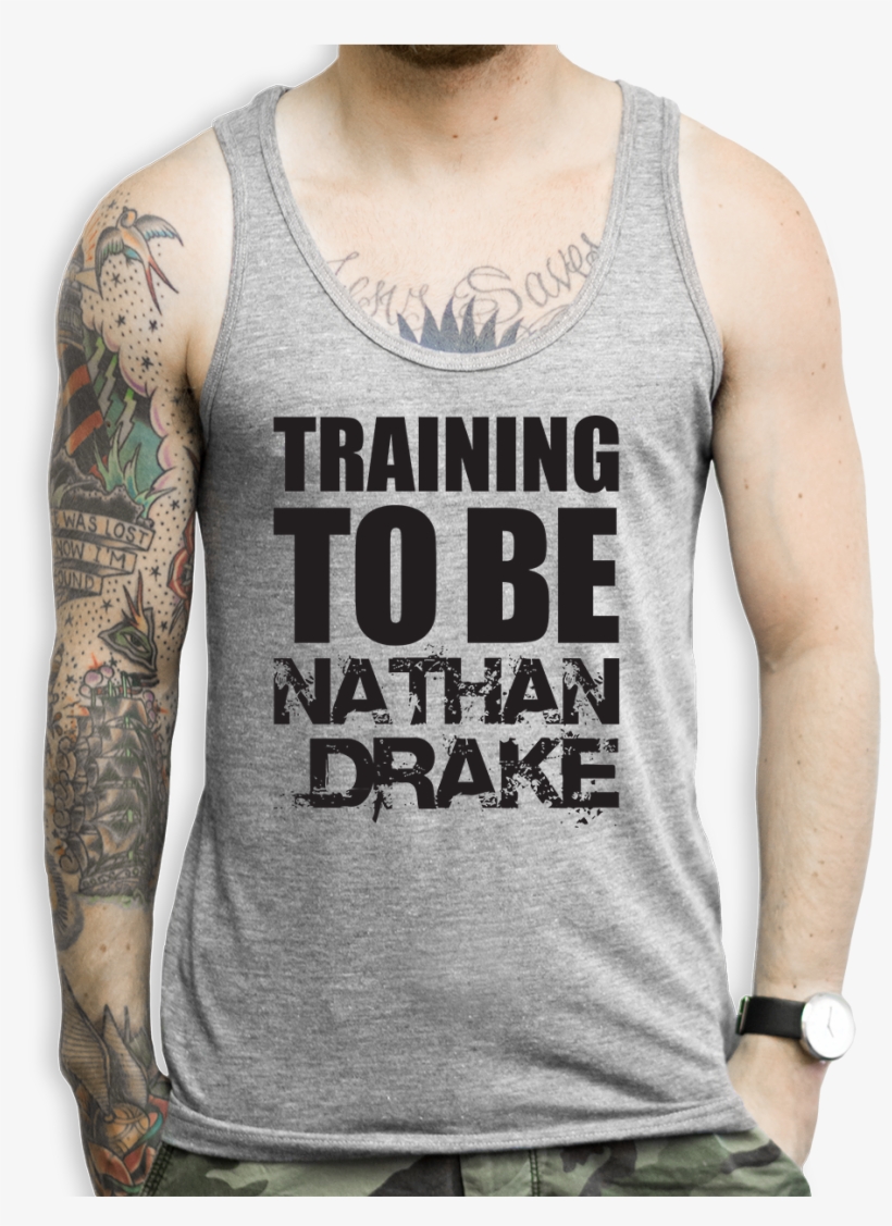 Training To Be Nathan Drake Tank Top - Monster Hunter Tank Top, transparent png