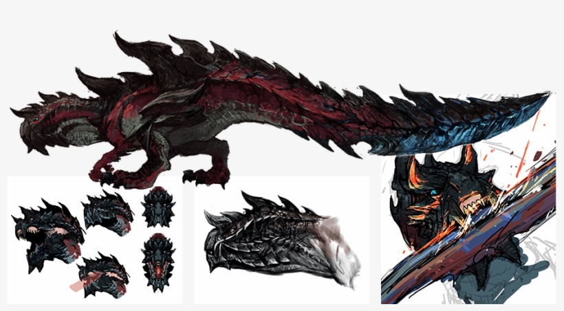Tumblr Npelm7jhkk1ruxn67o1 1280 - Glavenus Monster Hunter World, transparent png