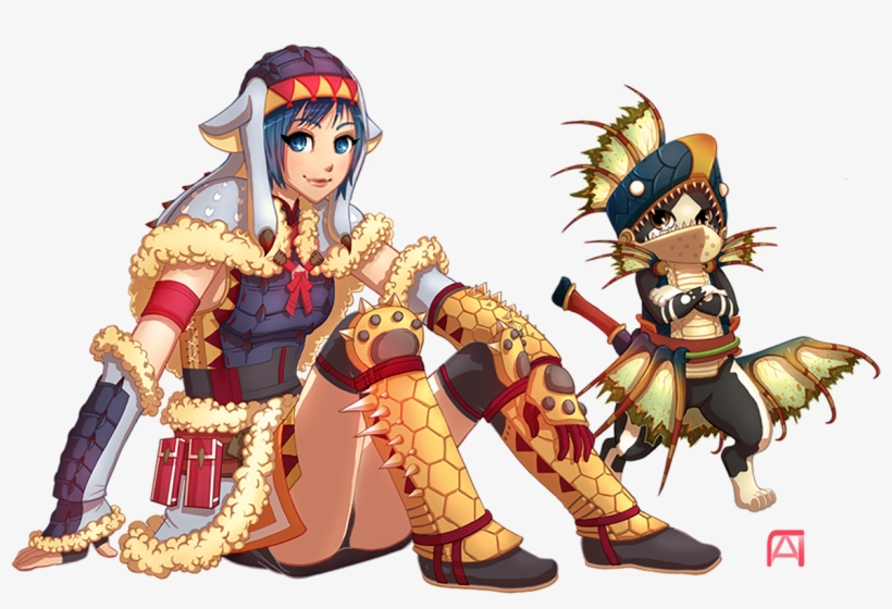 Back Then There Was No Plesioth Armor For The Felyne, transparent png