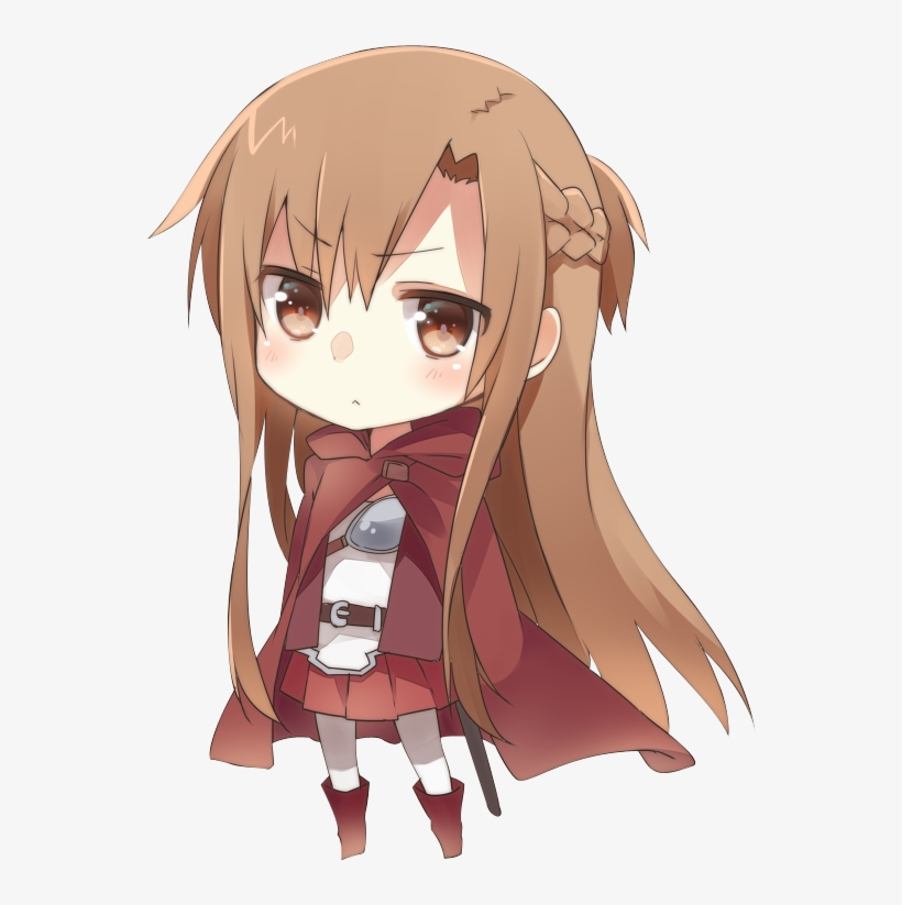 Chibi Yuuki Asuna By Akiyojiro-d5jgfld - Kawaii Sword Art Online, transparent png
