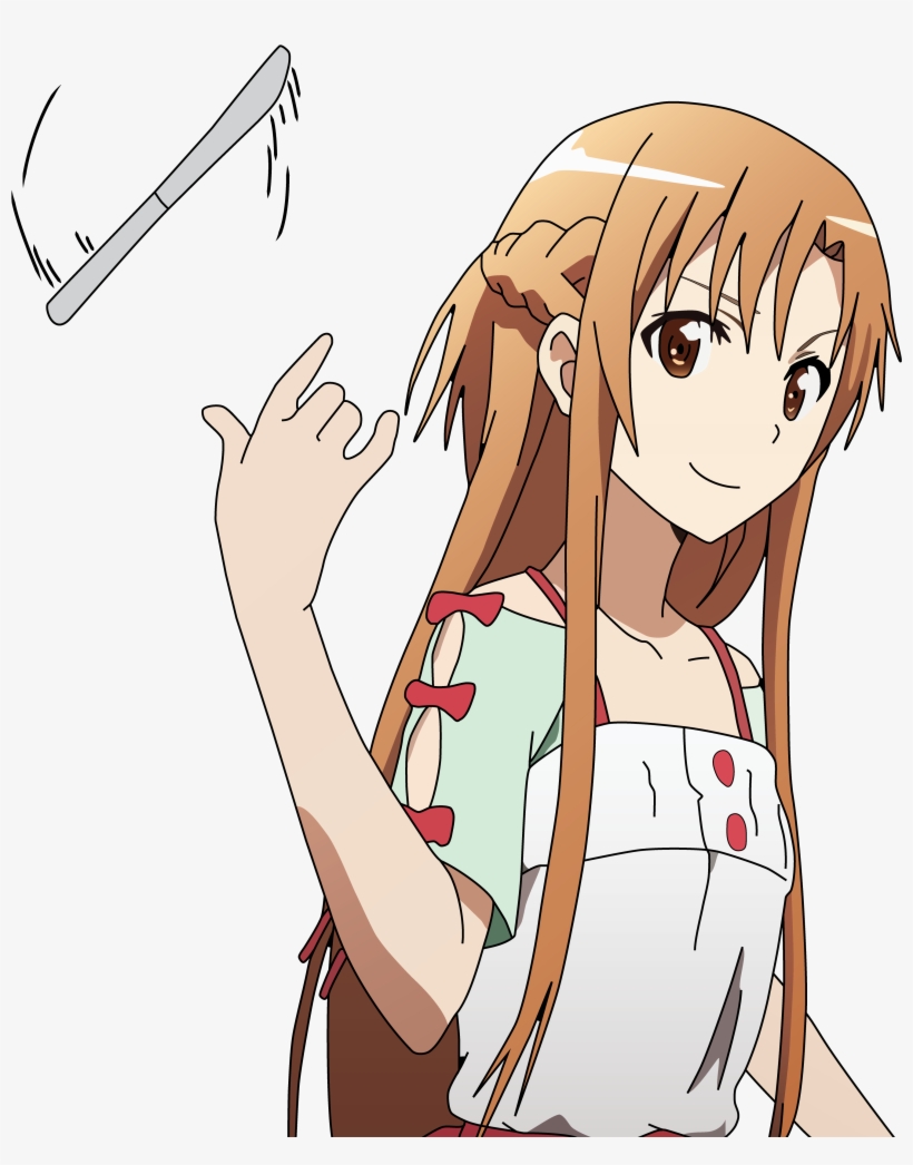 Vector Of Asuna Yuuki - Cartoon, transparent png