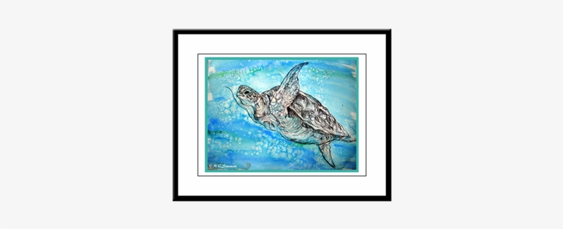 Sea Turtle, Nature Lover's, Large Framed Print - Sea Turtle, Wildlife, Art, Shower Curtain, transparent png