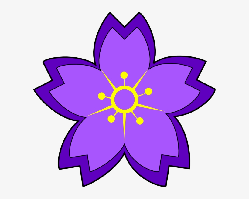 Original Png Clip Art File Purple Flower Svg Images, transparent png