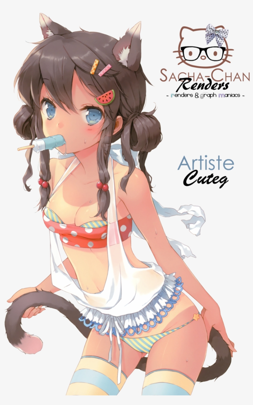 Anime Summer Girl Png Clip Royalty Free Stock - Loungefly Hello Kitty I Love Nerds Metal Lunchbox Lunch, transparent png
