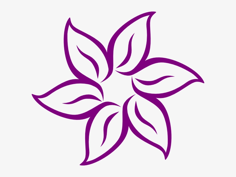 Purple Pink Flower Svg Clip Arts 600 X 536 Px, transparent png