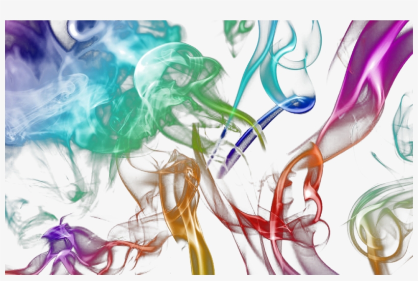 Share This Image - Rainbow Smoke Psd, transparent png