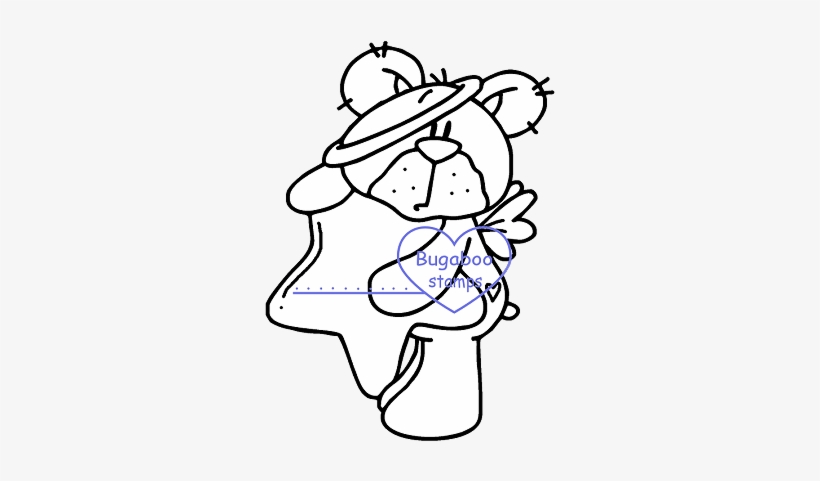 Angel Oso - Line Art, transparent png
