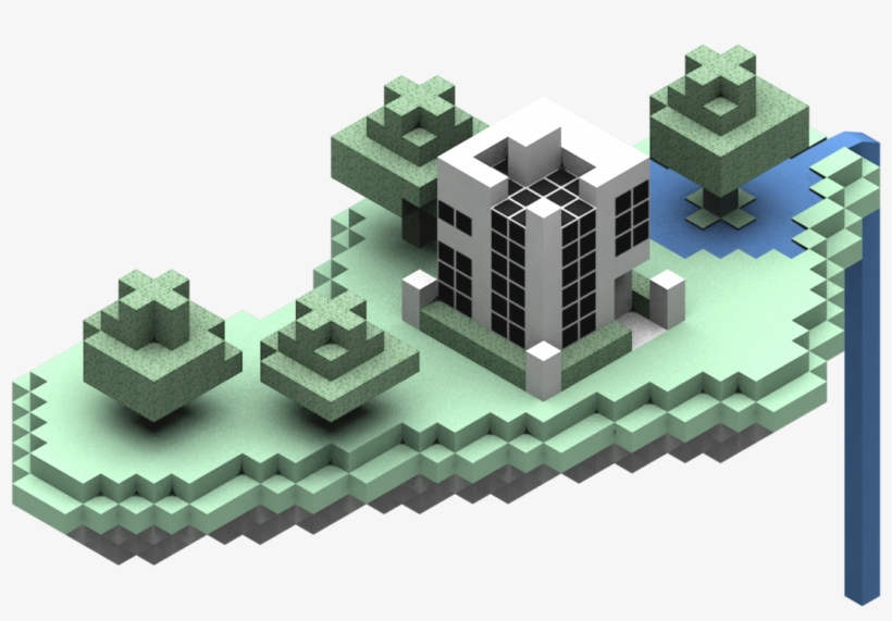 Isometric Minecraft Modern Sky Island By Sunkistswagfx - Sky Island Pixel Art, transparent png