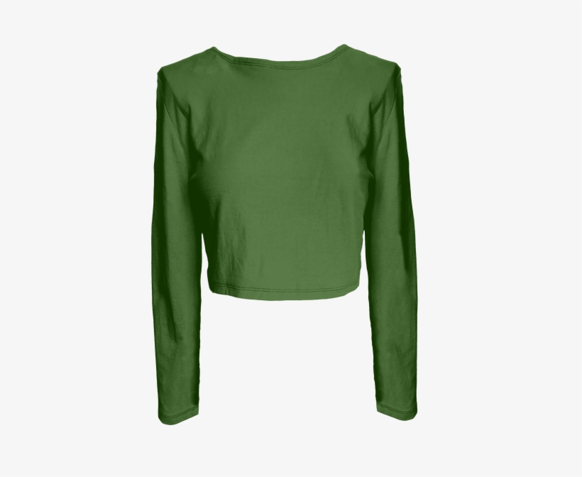 Long Sleeve Crop Looks Great With High Waisted Bottoms, - Blouse, transparent png