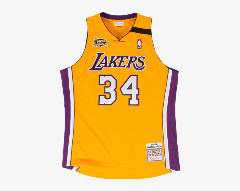 Los Angeles Lakers Authentic Hardwood Classic Shaquille - Mitchell And Ness Jersey Kobe Authentic, transparent png