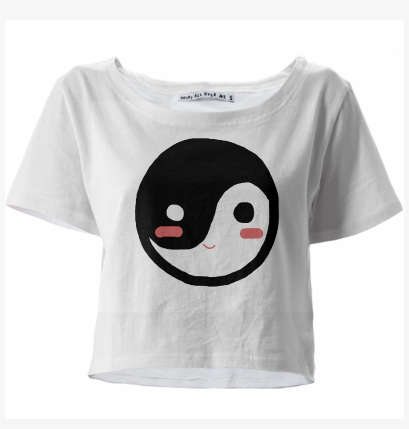 Lil Yin Yang Crop Top $44 - White Crop Top Transparent, transparent png