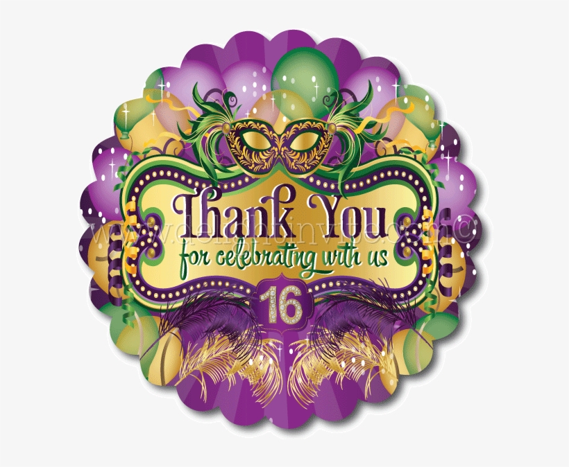 Sweet 16 Mardi Gras Favor Tags Mardi Gras Party Favor Tags 612x612