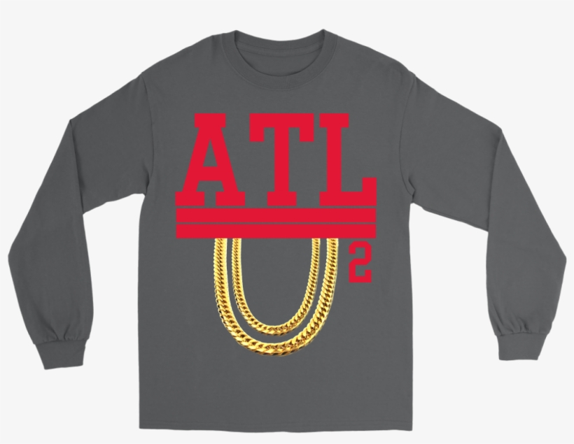 2 Chainz Atlanta Atl Chains Rap Long Sleeve - Long-sleeved T-shirt, transparent png