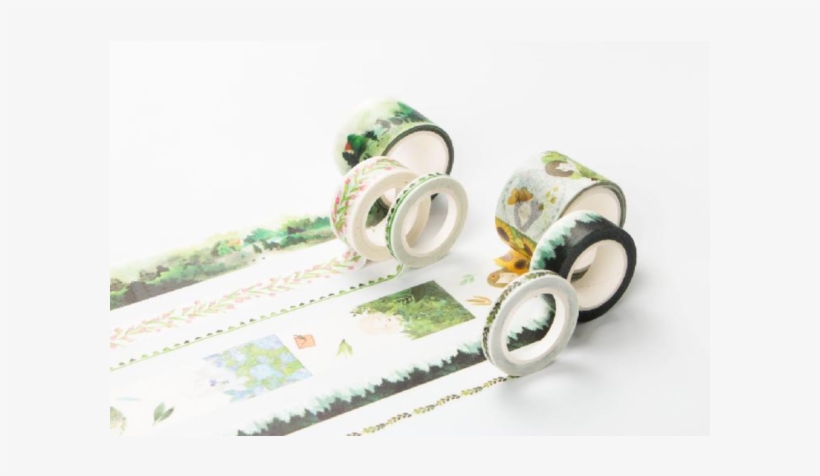 Garden Landscape Oil Painting - Adhesive Tape, transparent png