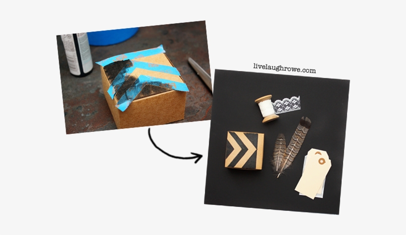 Using Scotchblue Painters Tape To Stencil Tribal Pattern - Paper, transparent png